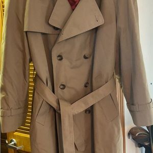 London Fog Towne Trench Coat with Removable Liner Size 44R